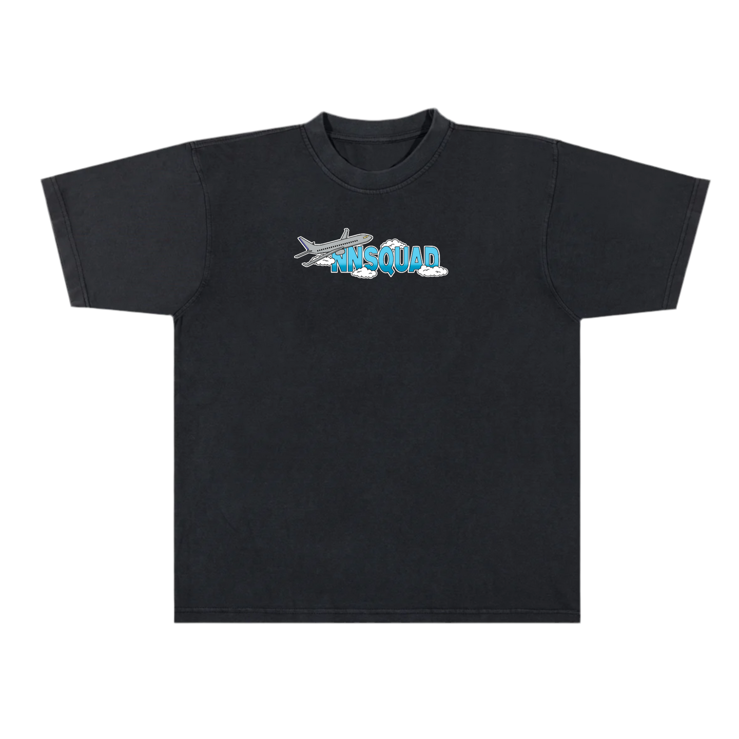 NNSQUAD AIRPLANE BLACK T