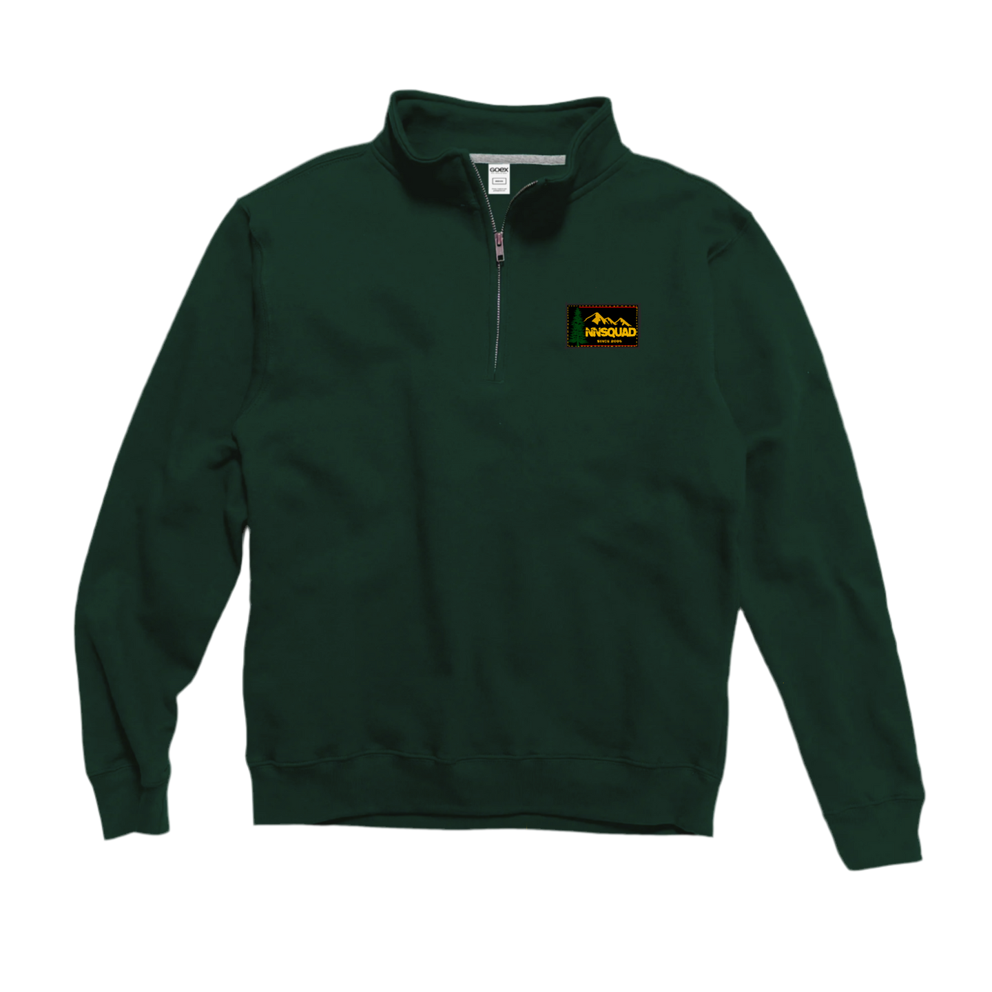 NNS QUARTER ZIP FOREST GREEN
