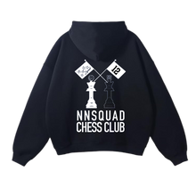 Load image into Gallery viewer, NNS CHESS CLUB BLACK HOODIE
