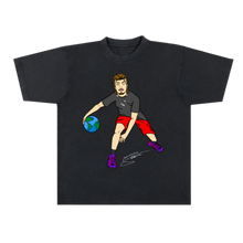 Load image into Gallery viewer, DRIBBLING THE WORLD BLACK T
