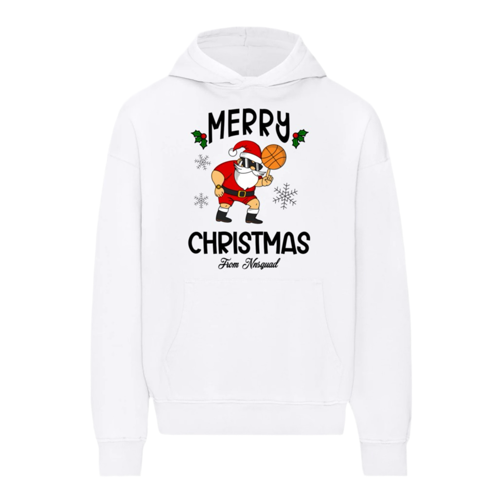 NNS SANTA HOODIE WHITE